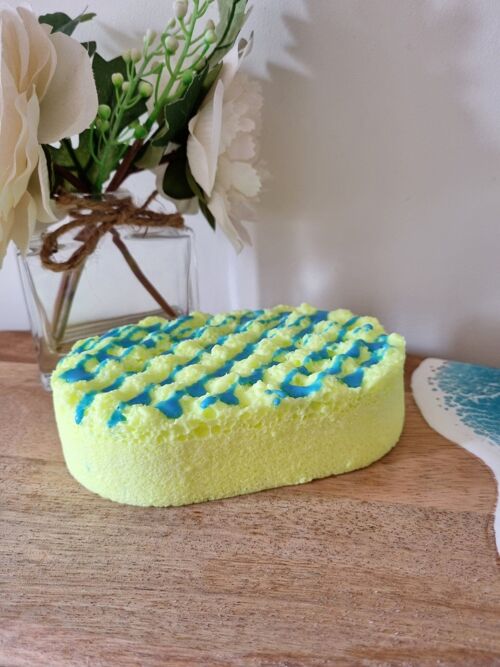 Coastal Breeze Soap Infused Exfoliating Massage Sponge