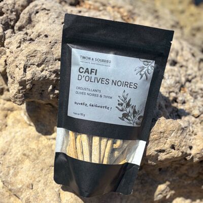GRESSIN CON OLIVE NERE E TIMO - CAFIS D'OLIVES BLACK