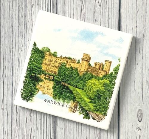 Ceramic Coaster Warwick Castle.