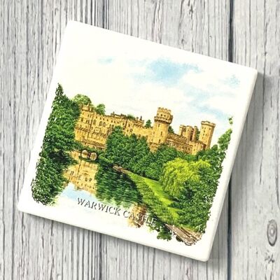 Ceramic Coaster Warwick Castle.