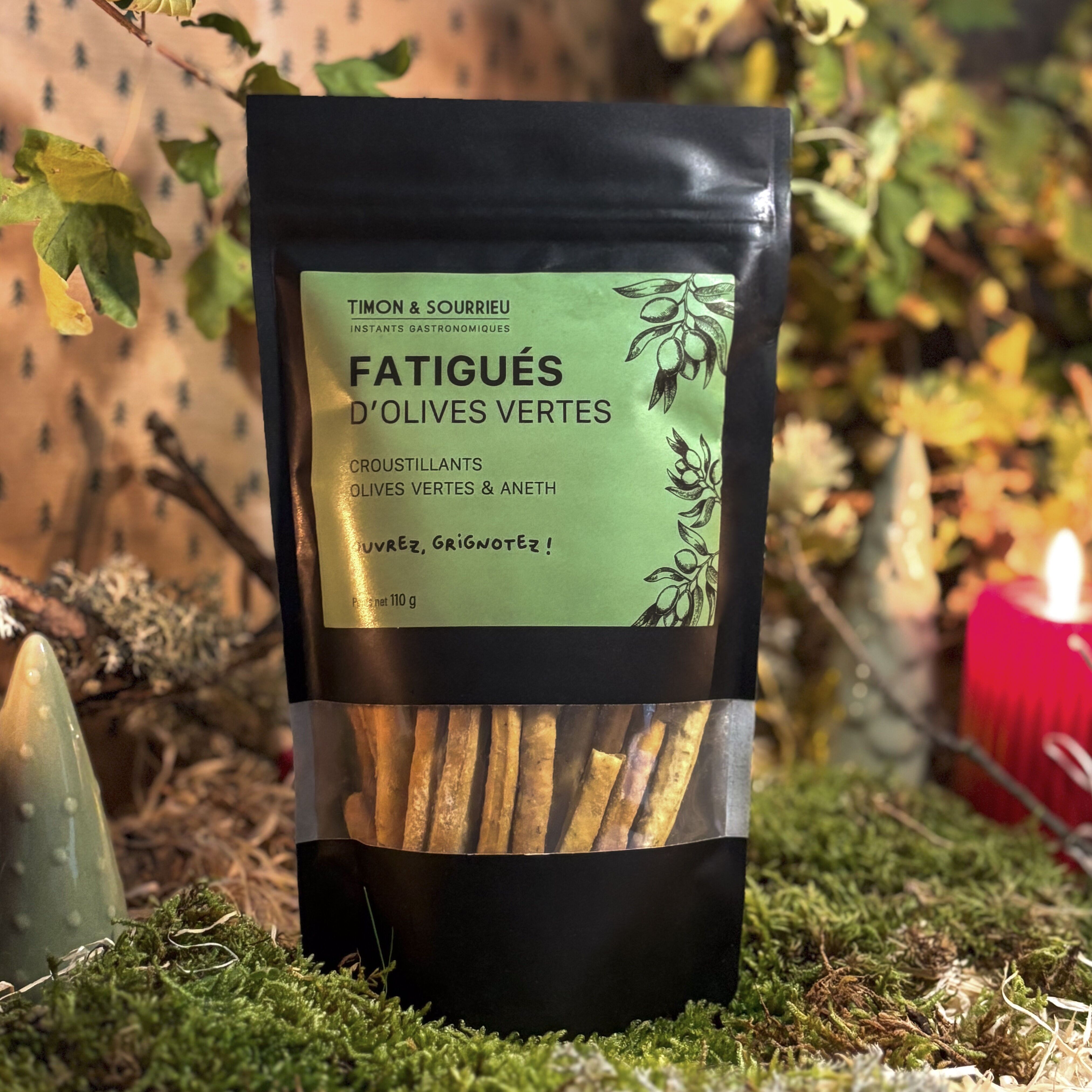 GRESSIN MIT GRÜNEN OLIVEN - GRÜNE OLIVEN-MÜDE