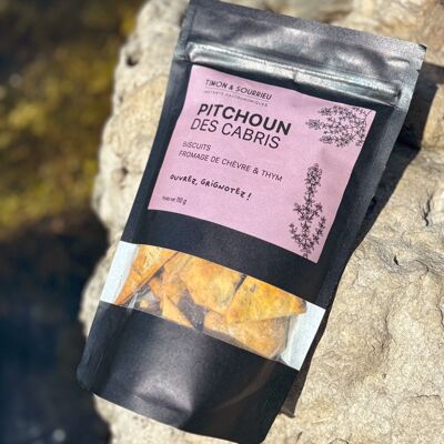 CRACKER FROMAGE DE CHÈVRE ET THYM - PITCHOUN DES CABRIS