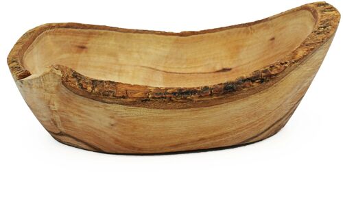 Olive wood soap dish, rustic, 12-16cm
