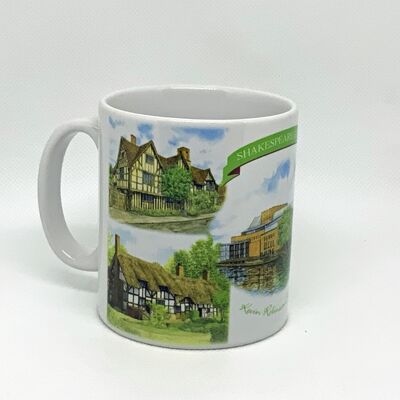 Shakespeare Country, ( Warwickshire) Ceramic Mug.