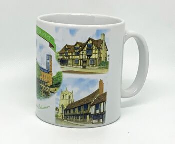 Pays de Shakespeare, (Warwickshire) Tasse en céramique. 2