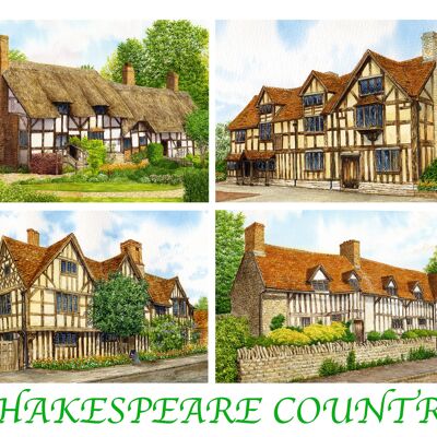 Posavasos País de Shakespeare, Warwickshire. ( 4 vistas)