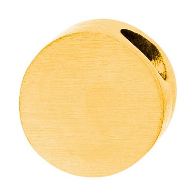 PURE - pendant round, 6mm, polished and matt made of stainless steel - gold
