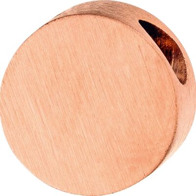 PURE - colgante redondo, 8 mm, pulido y mate de acero inoxidable - rosado