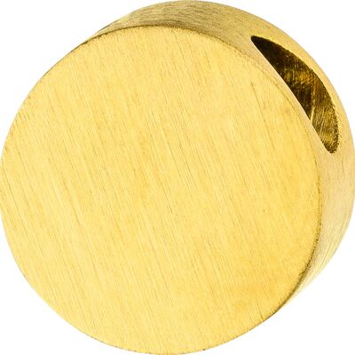 PURE - pendant round, 8mm, polished and matt made of stainless steel - gold
