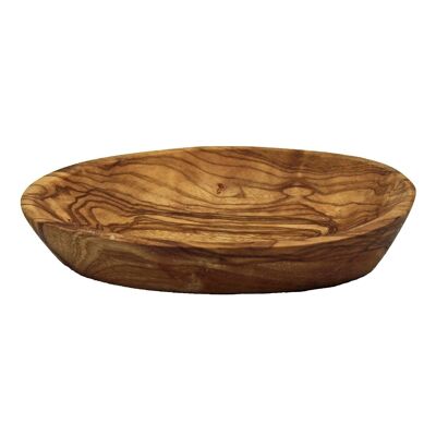 Olive wood soap dish, small, 9-10cm