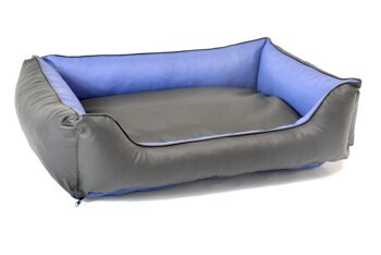 Lit orthopédique pour chien 135x105 bleu foncé-noir Twixy XXL 2