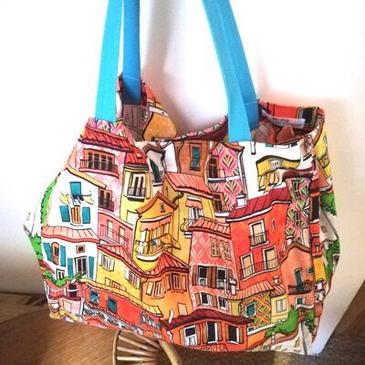 Bolso de compras colorido - casas de vacaciones