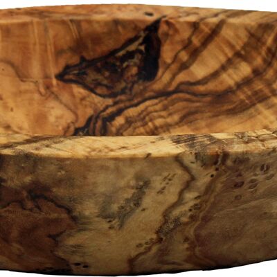Olive wood soap dish, medium, 11-13cm