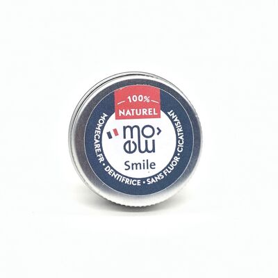Dentifrice solide 100% naturel, ado et adultes - 10 comprimés de dentifrice dans une boîte de voyage en aluminium - 100% naturel - Travel friendly