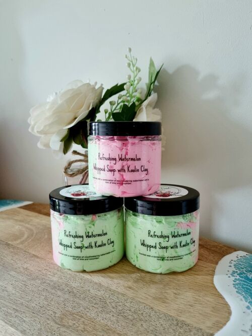 Refreshing Watermelon Whipped Soap