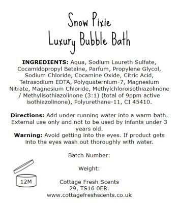 Bain moussant de luxe Snow Pixie 5