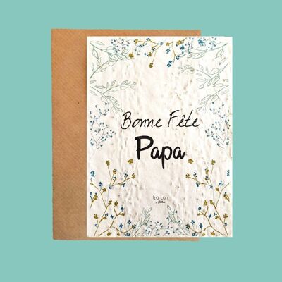 Double Happy Father's Day Plantable Card