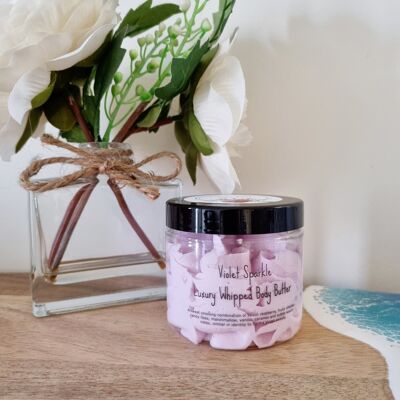 Violet Sparkle Luxury Whipped Body Butter Mousse