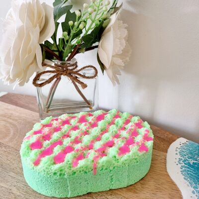 Watermelon Soap Infused Exfoliating Massage Sponge