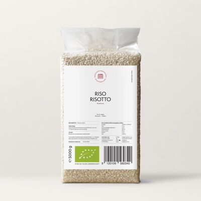 Risotto riso - 5000 g di riso biologico gourmet premium dall'Italia