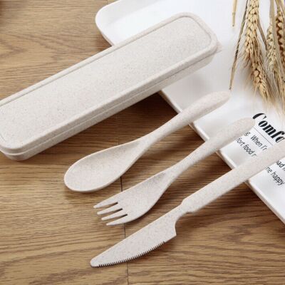 Cutlery Set Biodegradable Wheat Cutlery Set