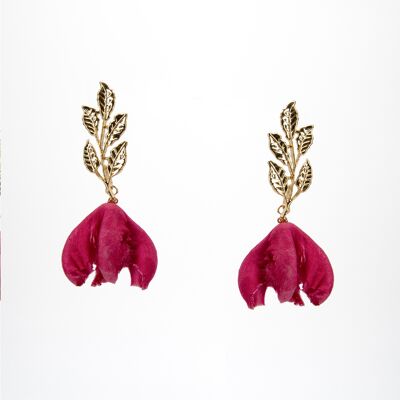 FLPNW5 Flourist Earrings in Fuchsia Pink