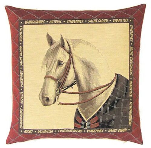 decorative pillow cover horsehead brown blanket