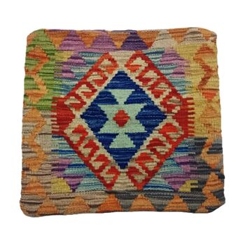 Housse de coussin Kilim tissé à la main orange Sunrise 3