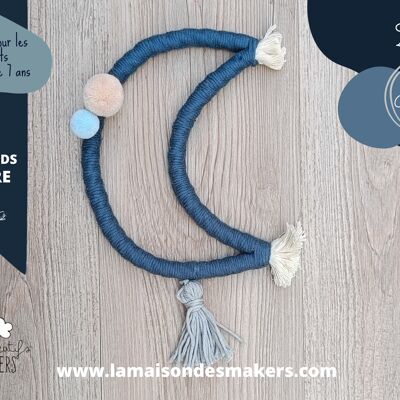 Kit creativo Petit Maker: Hago mi Luna con cuerda - Color Azul