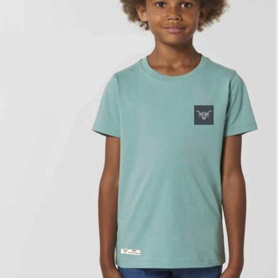 Camiseta Niño Rústica kids - verde agua - 3-4