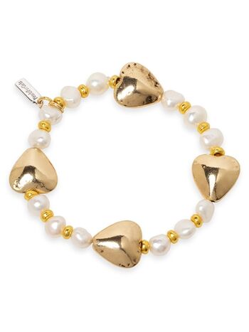 Bracelet coeur d'or