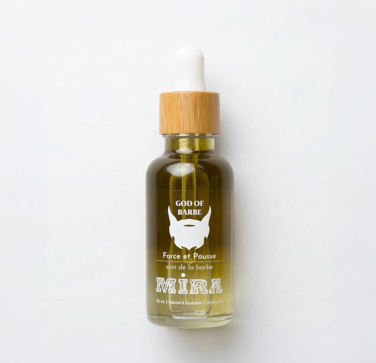 Beard care - God of Beard - Natural care with castor oil, hemp, peppermint and katrafay - Beard - Nourishing, strengthening, growth accelerator - 30 ml