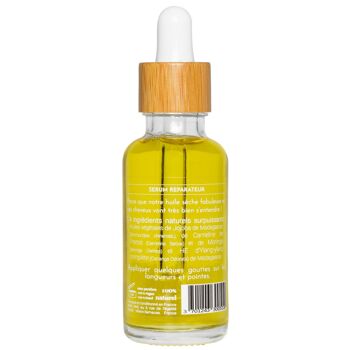 L'huile qui murmurait à l'oreille des cheveux - Soin sans rinçage à l'huile de cameline, jojoba, moringa, ylang-ylang - Cheveux - Réparateur, nourrissant - 30 ml 2