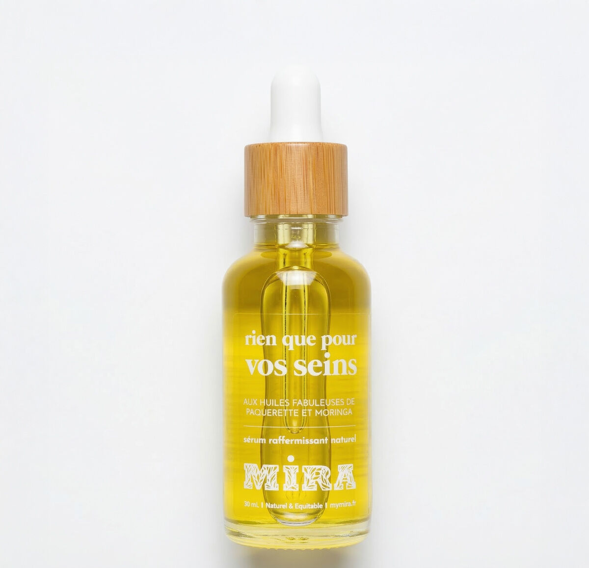 Natural Firming Serum - Just for your breasts - Serum with 6 vegetable oils and palmarosa essential oil - Décolleté and chest - Firming, moisturizing - 30 ml
