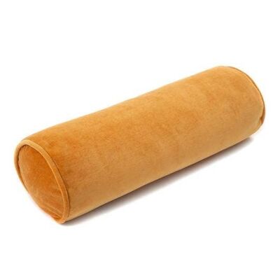 Roll cushion Velvet Mustard