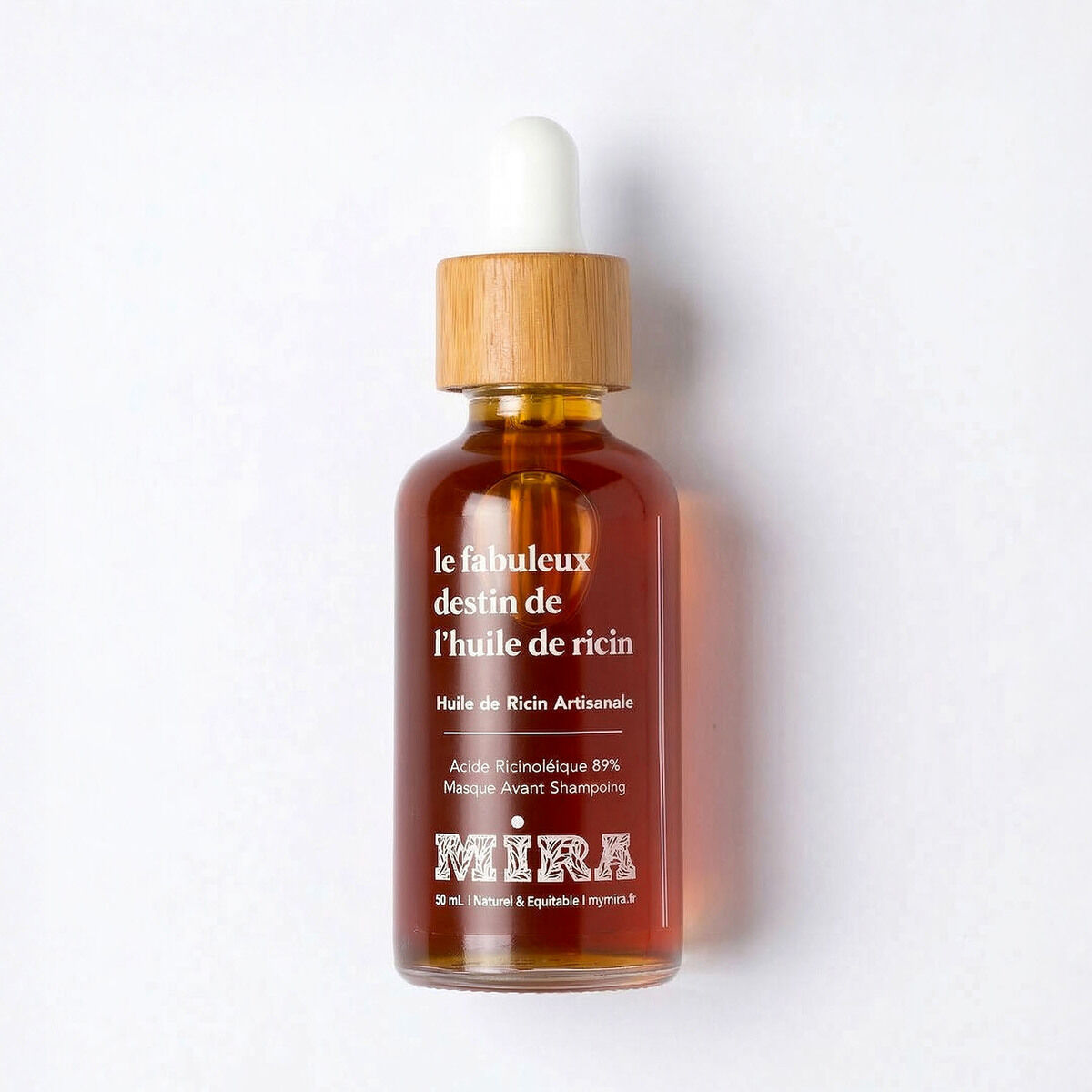 Natural hair care - The Fabulous Destiny of Red Castor Oil - Pure Red Castor Oil - Hair, eyelashes, nails, eye contour - Promotes growth, sheathing, fortifying, anti-aging - 50 ml