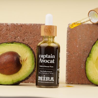 Captain Avocado - Virgin Avocado Oil - Face, body, hair - Regenerating, ultra-nourishing, rich - 50 ml