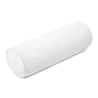 Roll cushion Velvet White