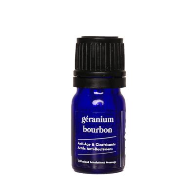 Huile essentielle de Géranium Bourbon - Favorise la circulation et purifie