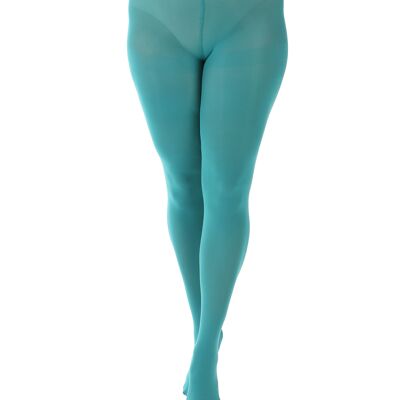 80 Denier Opaque Tights-Aqua Green