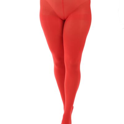 80 Denier Opaque Tights-High Risk Red