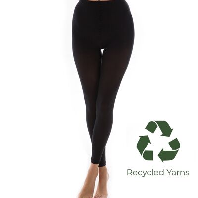 80 Denier Recycled Yarn Footless-Black