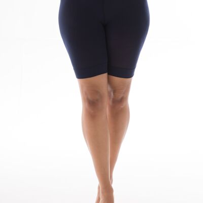 90 Denier Curvy Super Stretch Anti Chafing Shorts-Navy