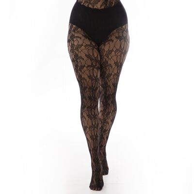 Orchid Leaf Tights-Black