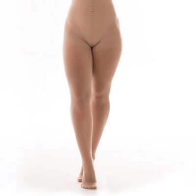 30 Denier Luxury Sheer Curvy Super Stretch Tights-Nude