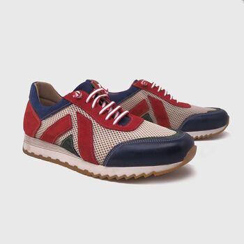 Chaussures Berel Bleu marine et rouge 4