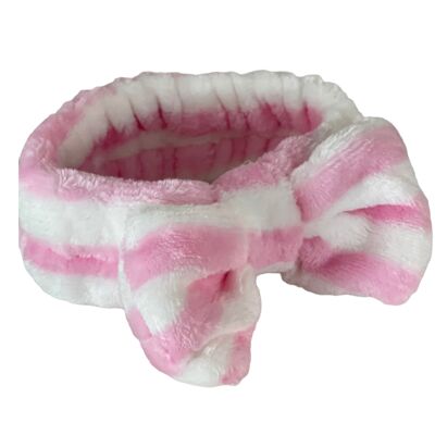 Hot Pink Spot Childrenâ€™s bow spa headband