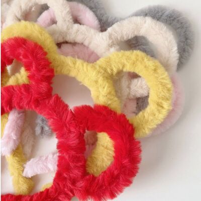 Blush Pink Elsie - Cat / Bear Ears Fluffy Headband