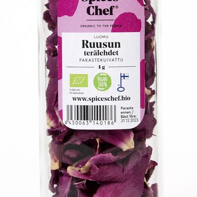 Rose petals freeze-dried Organic 4g