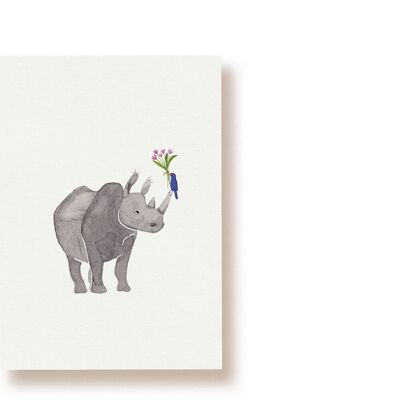 rinoceronte | cartolina
